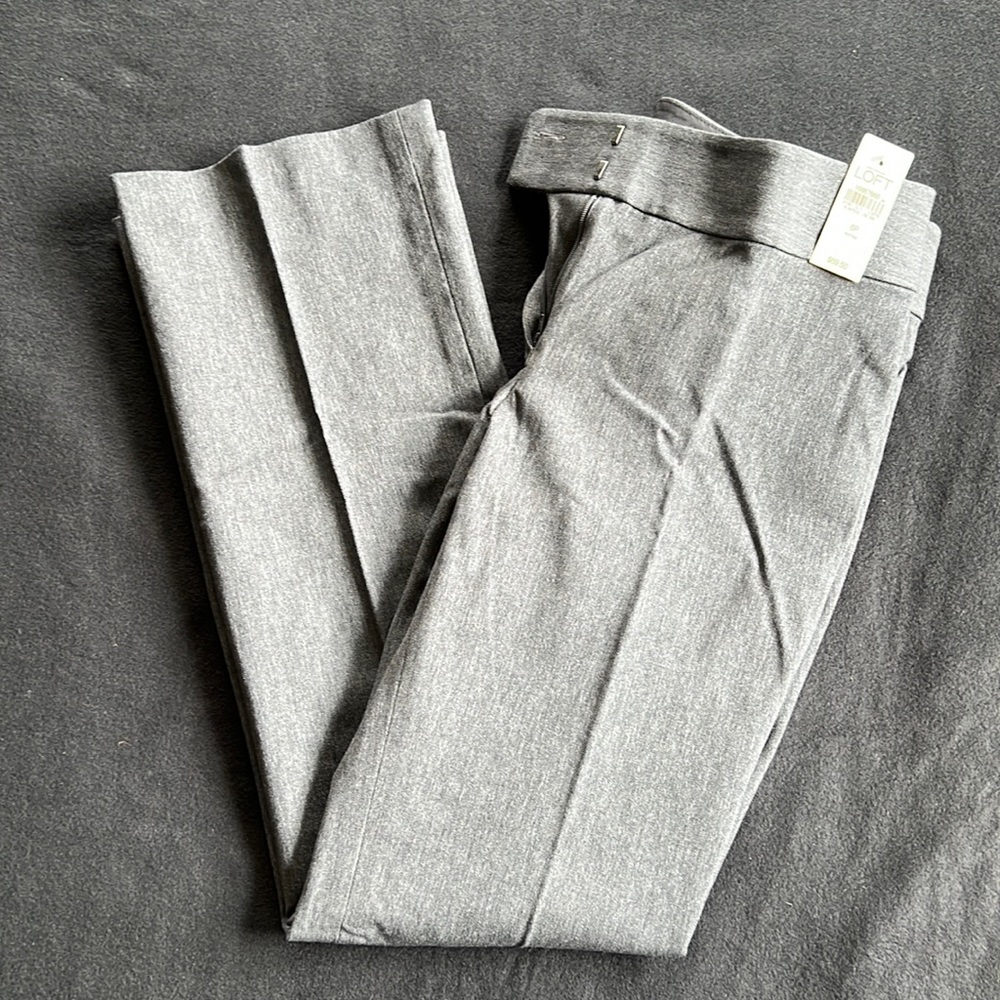 Loft Marisa Bootcut charcoal pant